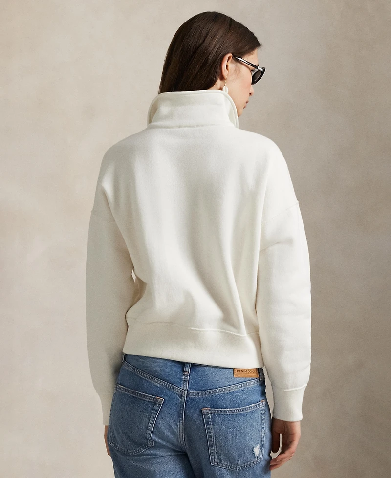 Polo Ralph Lauren Women's Logo Fleece Quarter-Zip Sweatshirt