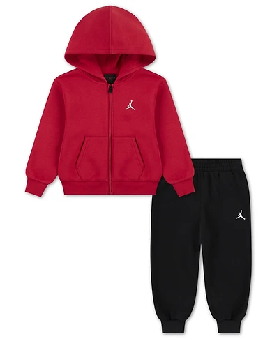 Jordan Little Boys 2-Piece Brooklyn Fleece Full-Zip Hoodie and Pants Set