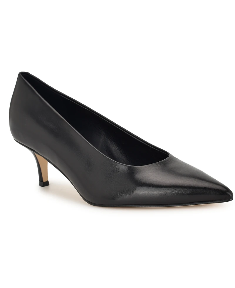 Nine West Women's Adalys Pointy Toe Kitten Heel Pumps