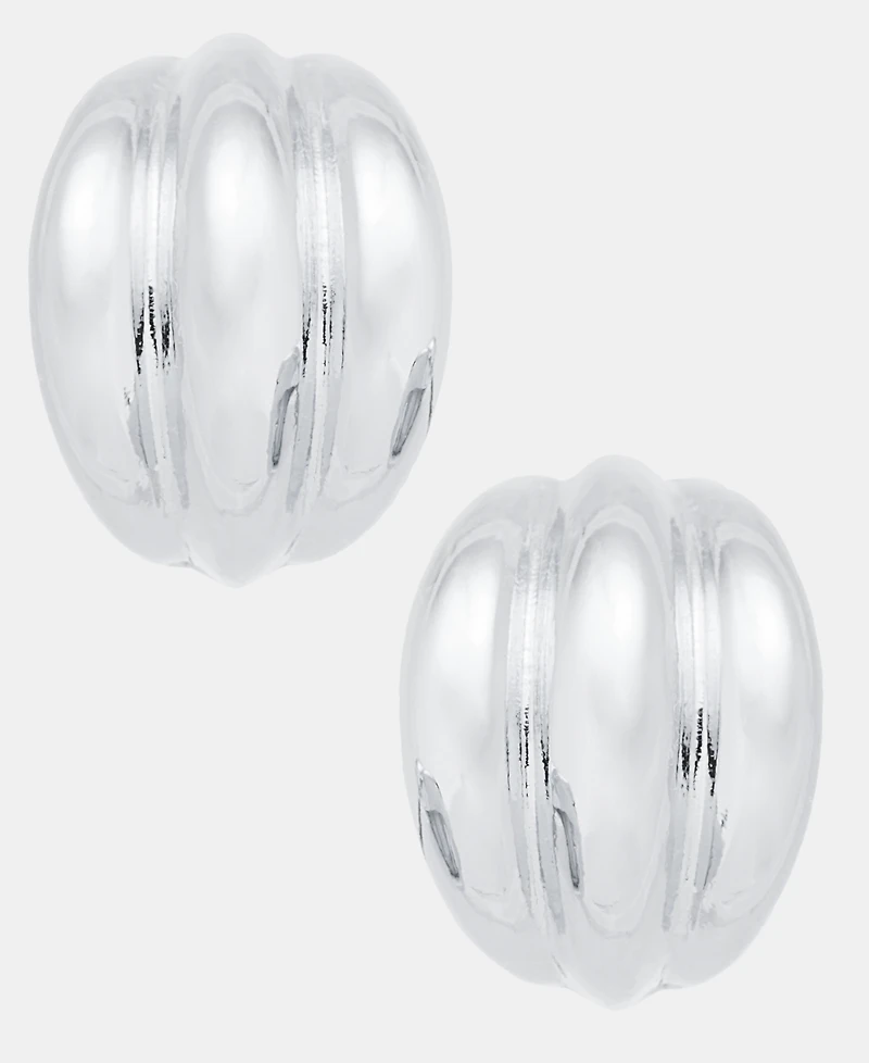 On 34th Shiny Button Earrings, Macy's Exclusive