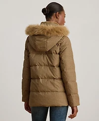 Lauren Ralph Women's Faux-Fur Hooded Puffer Coat