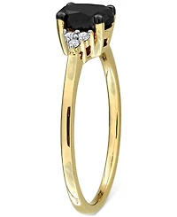 Black Diamond Oval Engagement Ring (1 ct. t.w.) 14k Gold