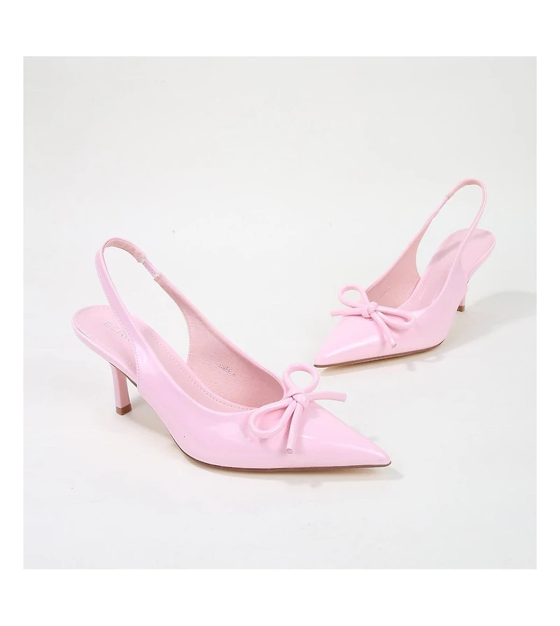 Cree Bow Accent Slingback Pumps