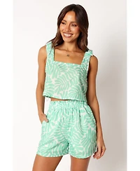 Petal and Pup Women's Dayla Short Set - Green