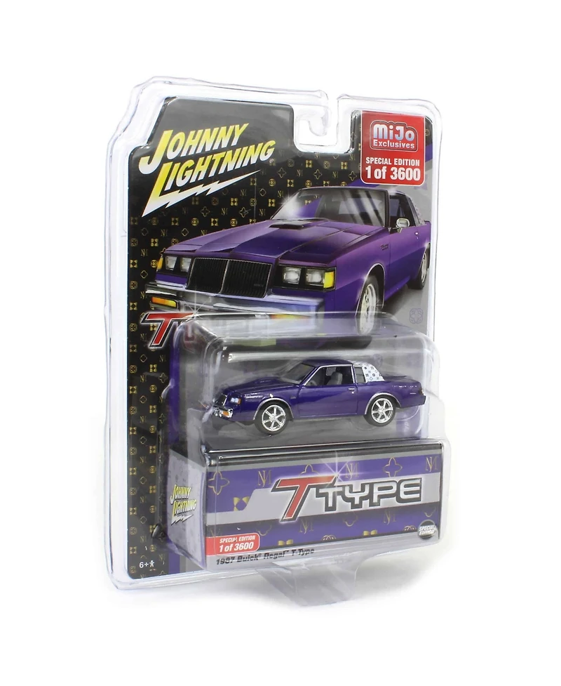1/64 Johnny Lightning 1987 Buick Regal T-Type Custom, Metallic Purple