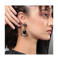 Sohi Stone Bow Drop Earrings