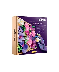 Wise Elk Okto Sensory Art 3D Woodcraft "Inspiration" – Flowers Craft Kit