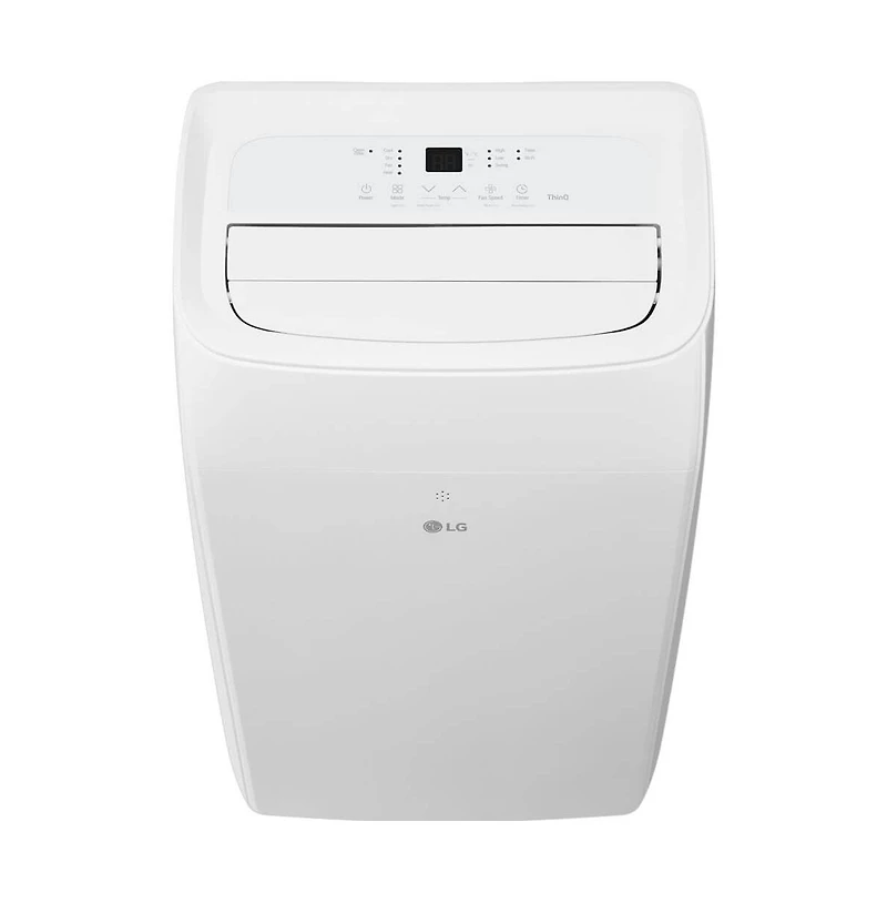 Lg 10,000 Btu Smart Wi-Fi Portable Air Conditioner/Heater with Lcd Remote - White