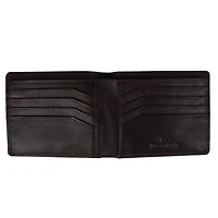 Trafalgar Men's Lazzaro Lattice Weave Leather Bi-Fold Wallet