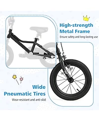 Inch Kids Bike with Removable Training Wheels for Aged 3-8 Years Old