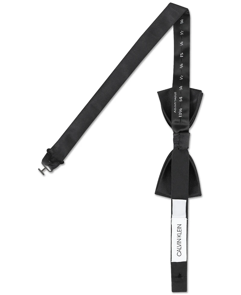 Calvin Klein Men's Pre-Tied Classic Black Bow Tie