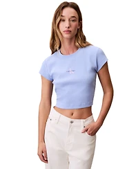 Calvin Klein Jeans Women's Monogram Logo Baby T-Shirt