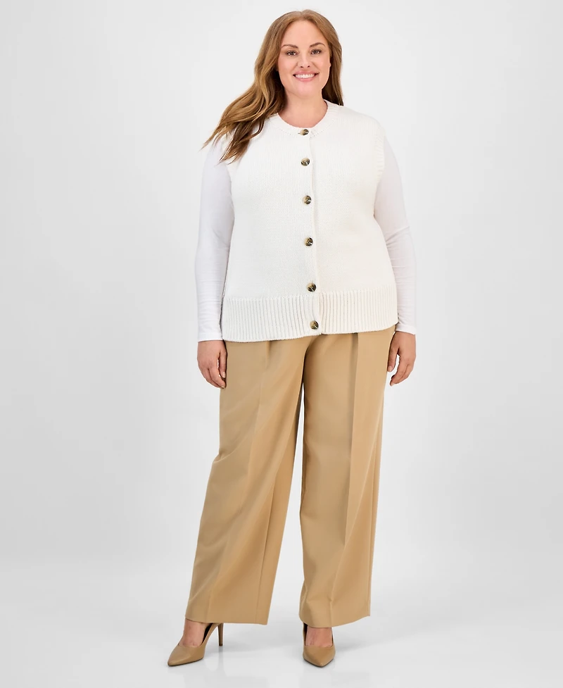 Anne Klein Plus Cardigan Sweater