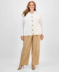 Anne Klein Plus Cardigan Sweater