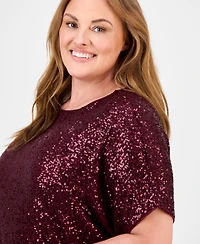 Anne Klein Plus Sequin Top