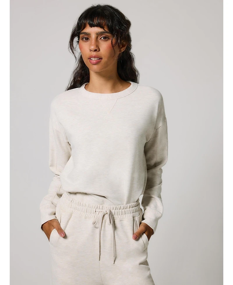 Lovall Women's Luxe Lounge Regular Jogger + Sweatshirt