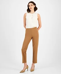 Anne Klein Women's Hollywood Straight-Leg Ankle Pants