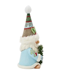 Jim Shore Holiday Gnome Wreath and Hat Figurine