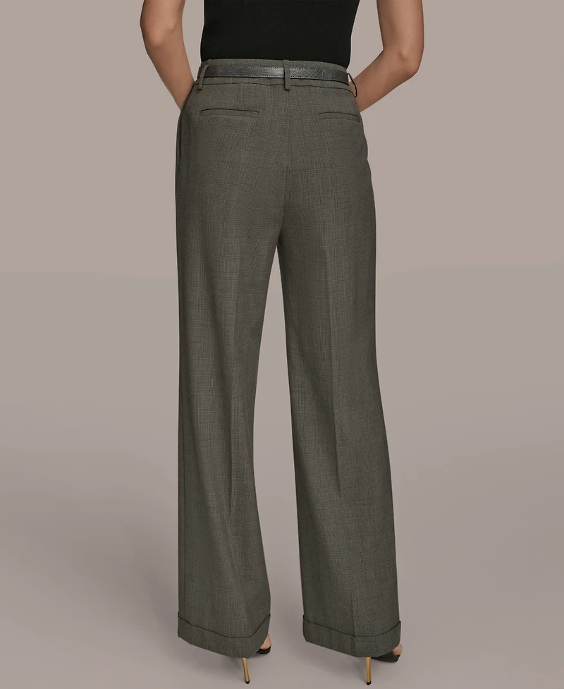 Donna Karan New York Women's Belted Wide-Leg Pants