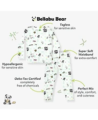Bellabu Bear Kids Unisex Kids' Minecraft Sleep Repeat Set of 2 Piece Pajamas
