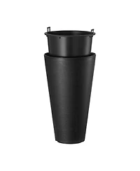Slickblue Tall Planter Set of 2 Round Tapered Plant Pots for Outdoor Indoor