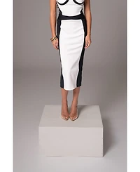 Jluxlabel Celebration Colorblock Midi Skirt