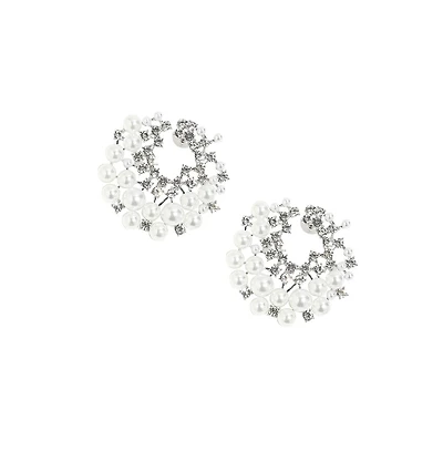 Sohi Pellet-Swirl Drop Earrings