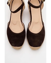Aldea Leather Platform Espadrille (Women)