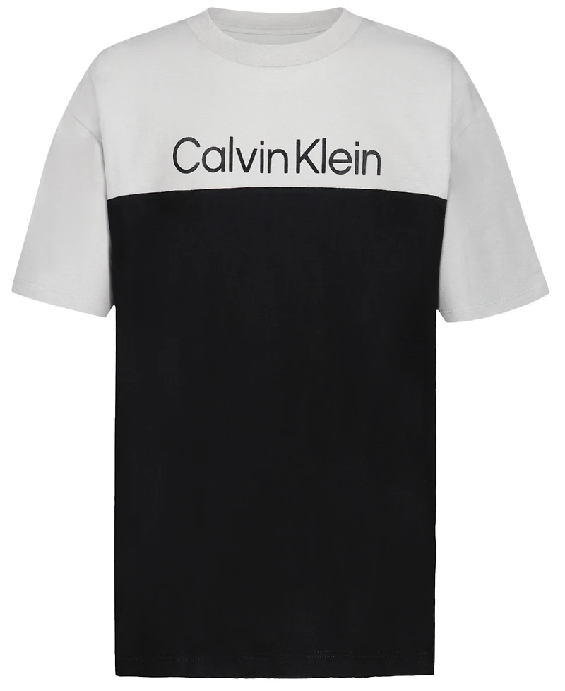 Calvin Klein Big Boys Foil Short Sleeve T-Shirt