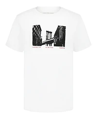 Calvin Klein Big Boys Manhattan Bridge Short Sleeve T-Shirt