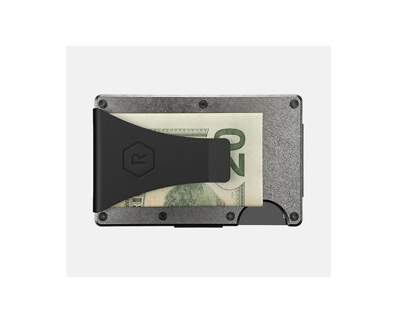 The Ridge Men's Ridge Wallet - Stonewashed Titanium - Money Clip