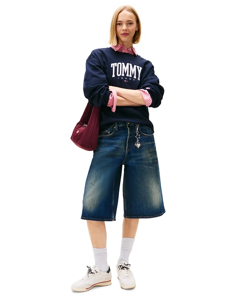 Tommy Jeans Women's Collegiate Crewneck Logo Sweatshirt