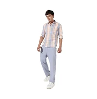 Campus Sutra Men's Cotton Plaid Button Up Shirt
