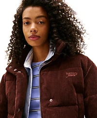 Tommy Jeans Women's Corduroy Cropped Puffer Jacket