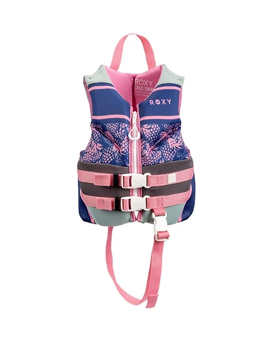 Roxy Daily Cga Life vest, Pfd for kids with Quick Release Belts and Adjustable Leg Strap