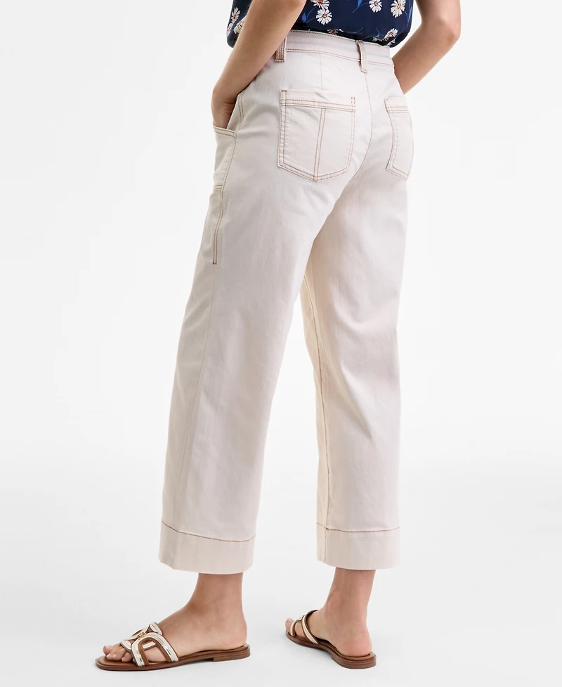 Tommy Hilfiger Women's High Rise Wide-Leg Jeans