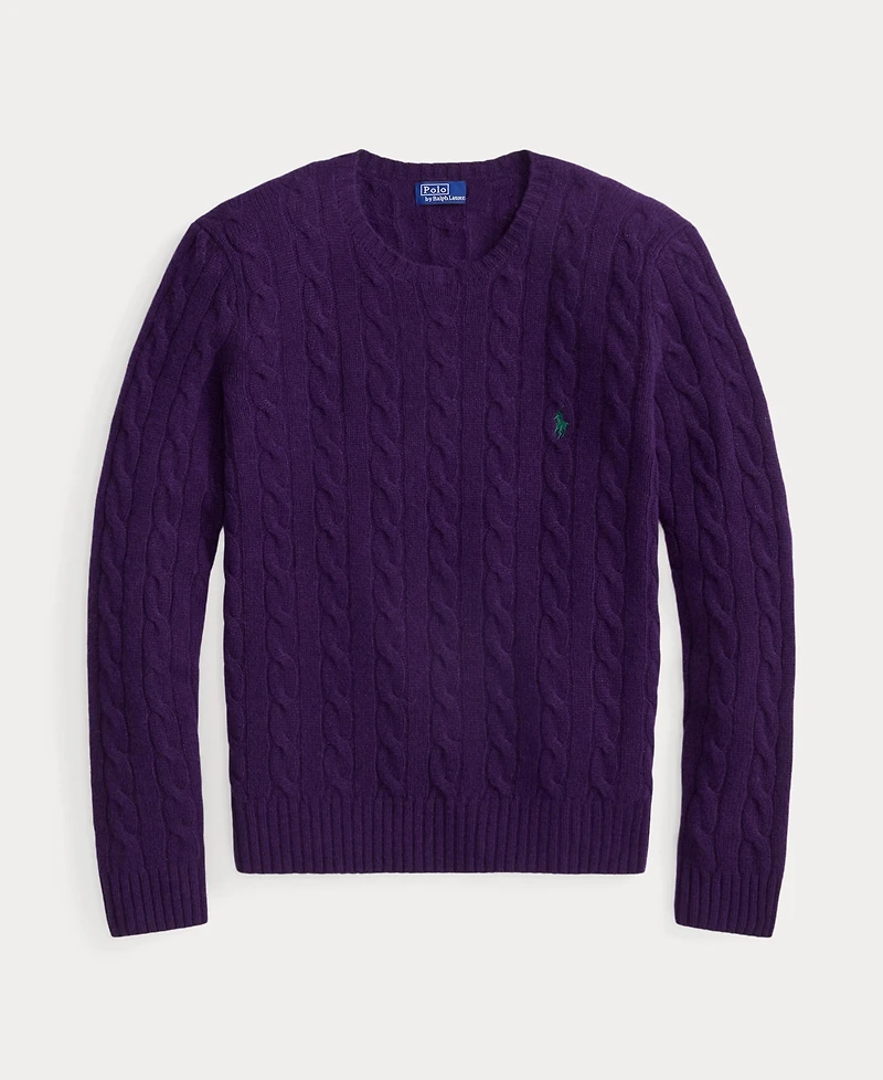 Polo Ralph Lauren Women's Cable Wool-Cashmere Crewneck Sweater