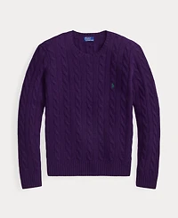 Polo Ralph Lauren Women's Cable Wool-Cashmere Crewneck Sweater