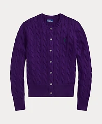 Polo Ralph Lauren Women's Cable-Knit Cotton Crewneck Cardigan