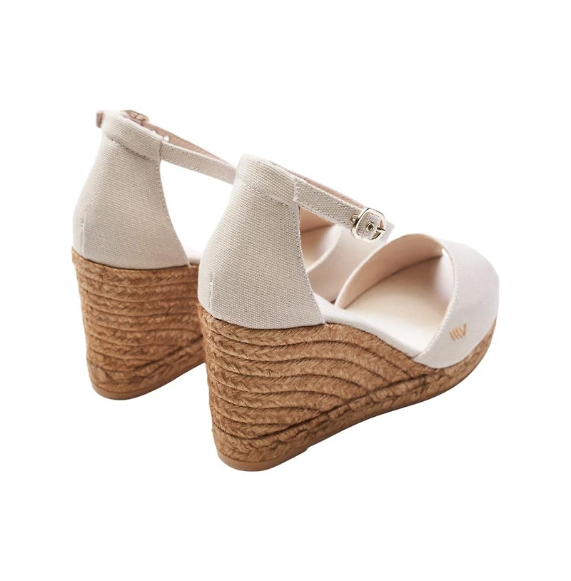 Aiguafreda Canvas Espadrille Sandal Wedges