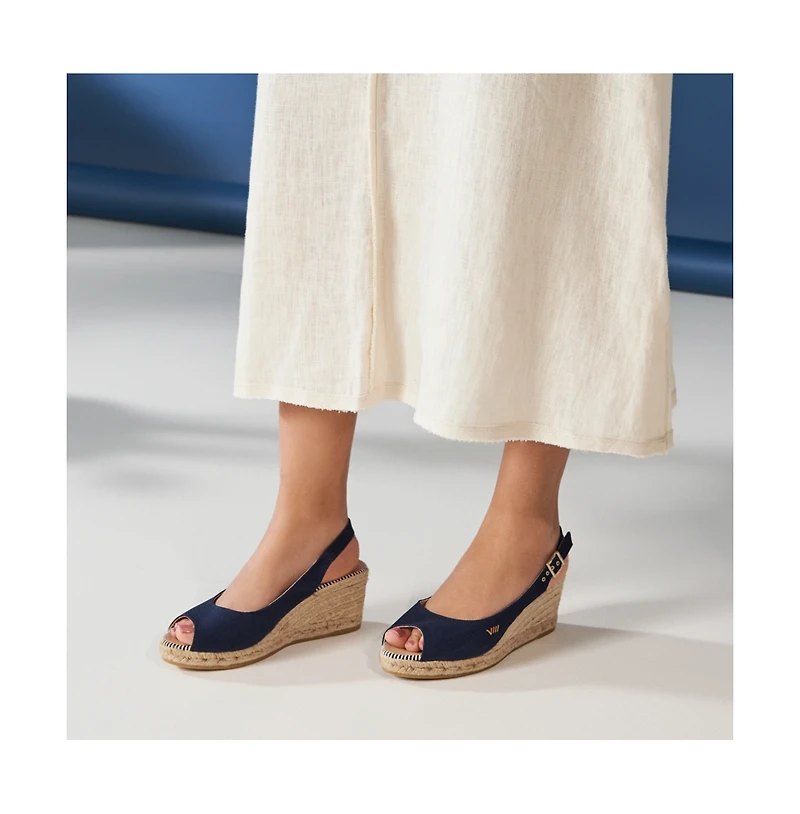 Gavina Canvas Espadrille Sandal Wedges