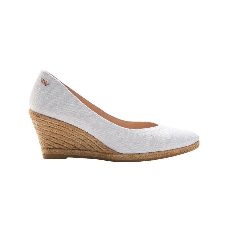 Roses Limited Edition Canvas V Cut Espadrille Wedges
