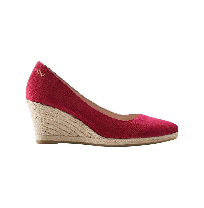 Roses Limited Edition Canvas V Cut Espadrille Wedges
