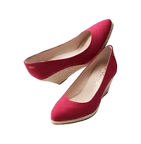 Roses Limited Edition Canvas V Cut Espadrille Wedges