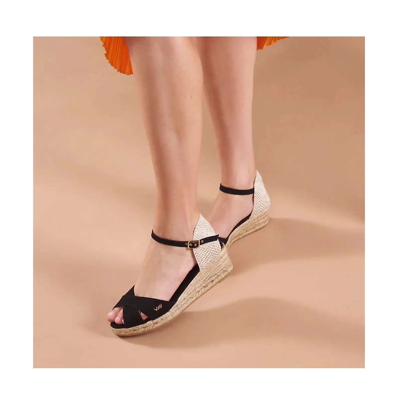 Salina Canvas Espadrille Sandal Wedges
