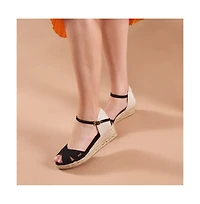 Salina Canvas Espadrille Sandal Wedges