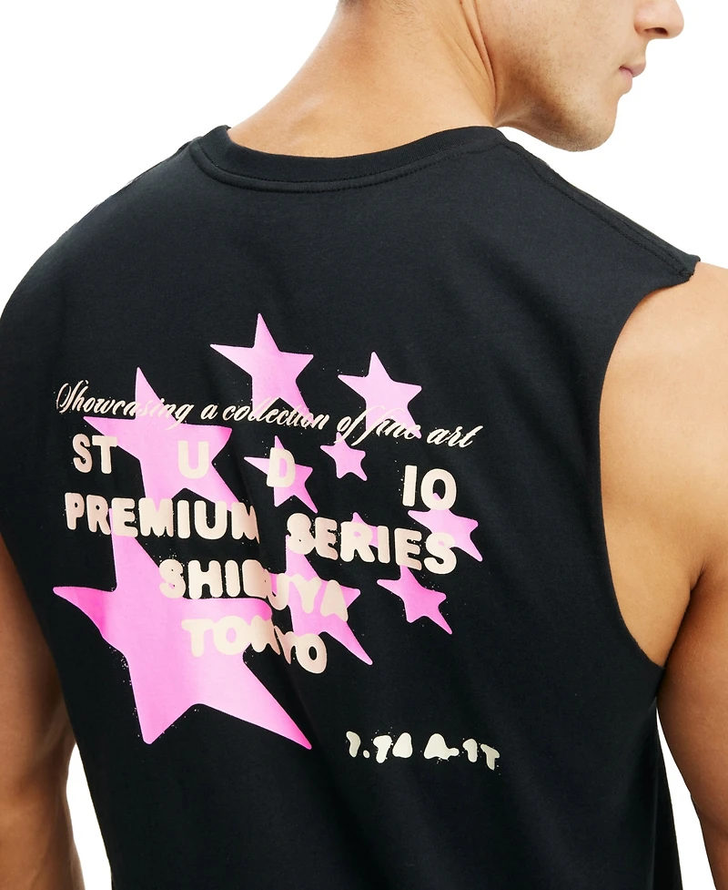 Cotton On Men's Graphic Muscle Tank Top