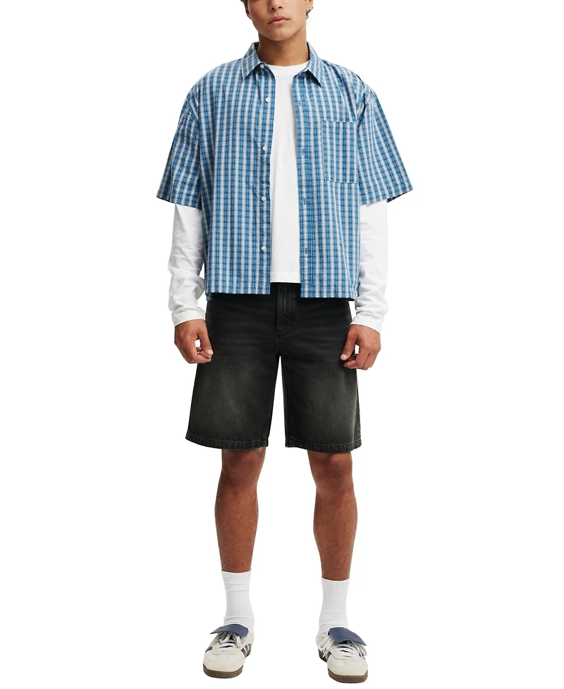 Cotton On Men's Baggy Denim Shorts