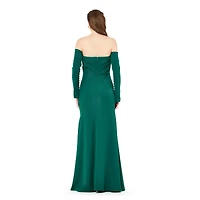 Amri Women's Off-The-Shoulder Pleat Drape Gown