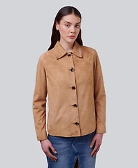 Furniq Uk Women's Suede Shirt Jacket, Created For Macy's